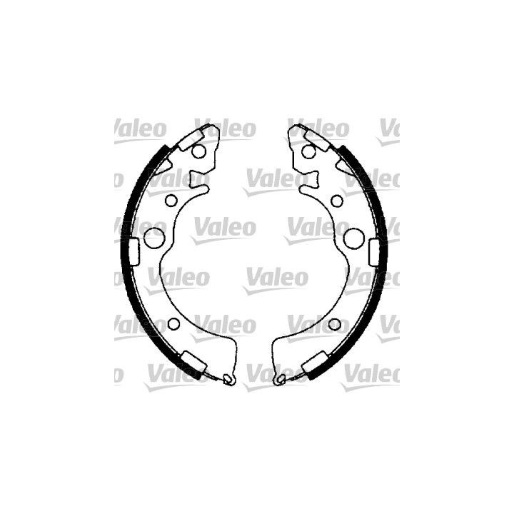 Stabdžių trinkelių komplektas VALEO 553684