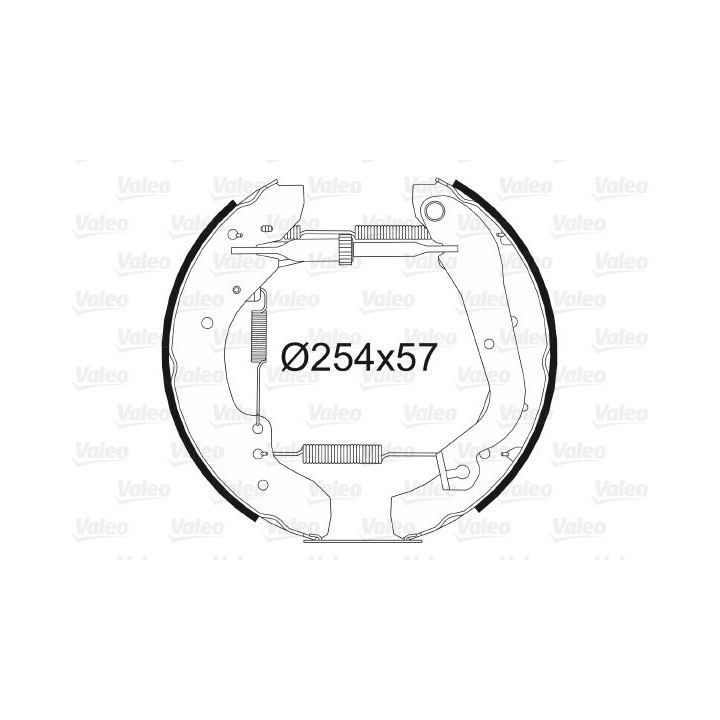 Stabdžių trinkelių komplektas VALEO 554565