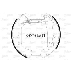 Stabdžių trinkelių komplektas VALEO 554588