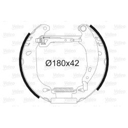Stabdžių trinkelių komplektas VALEO 554637