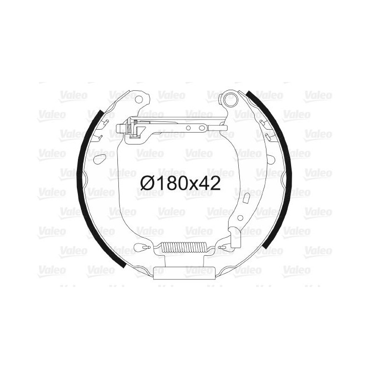 Stabdžių trinkelių komplektas VALEO 554637