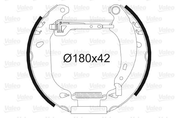 Stabdžių trinkelių komplektas VALEO 554637