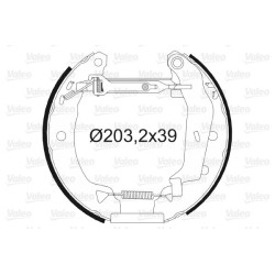 Stabdžių trinkelių komplektas VALEO 554663