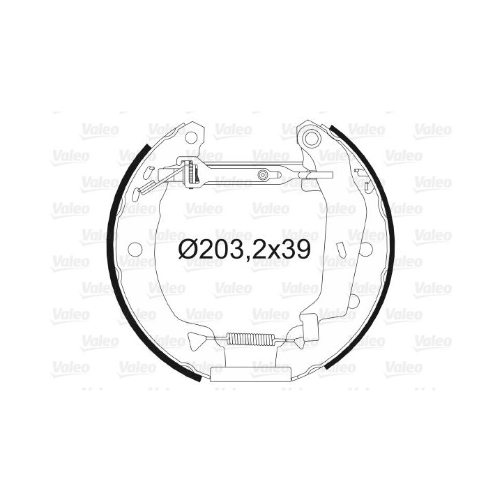 Stabdžių trinkelių komplektas VALEO 554663