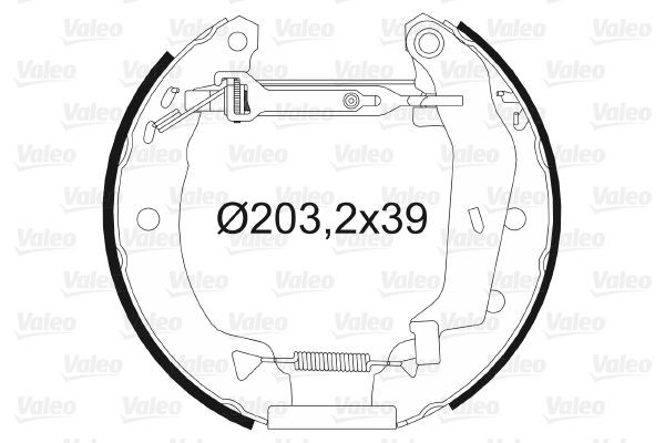 Stabdžių trinkelių komplektas VALEO 554663