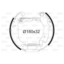 Stabdžių trinkelių komplektas VALEO 554674