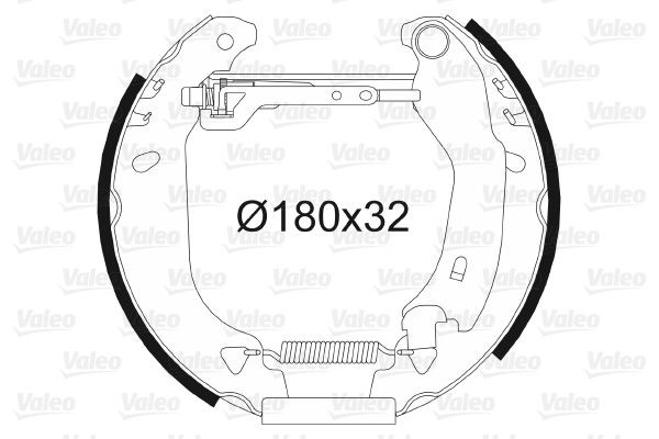 Stabdžių trinkelių komplektas VALEO 554674