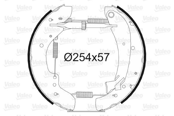 Stabdžių trinkelių komplektas VALEO 554699