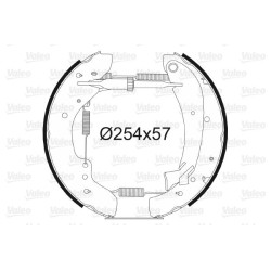 Stabdžių trinkelių komplektas VALEO 554700