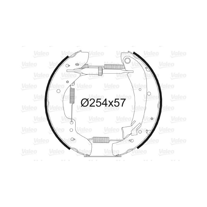 Stabdžių trinkelių komplektas VALEO 554700
