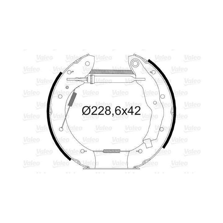 Stabdžių trinkelių komplektas VALEO 554701