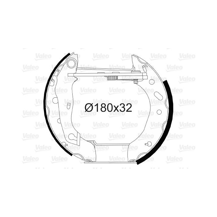 Stabdžių trinkelių komplektas VALEO 554718