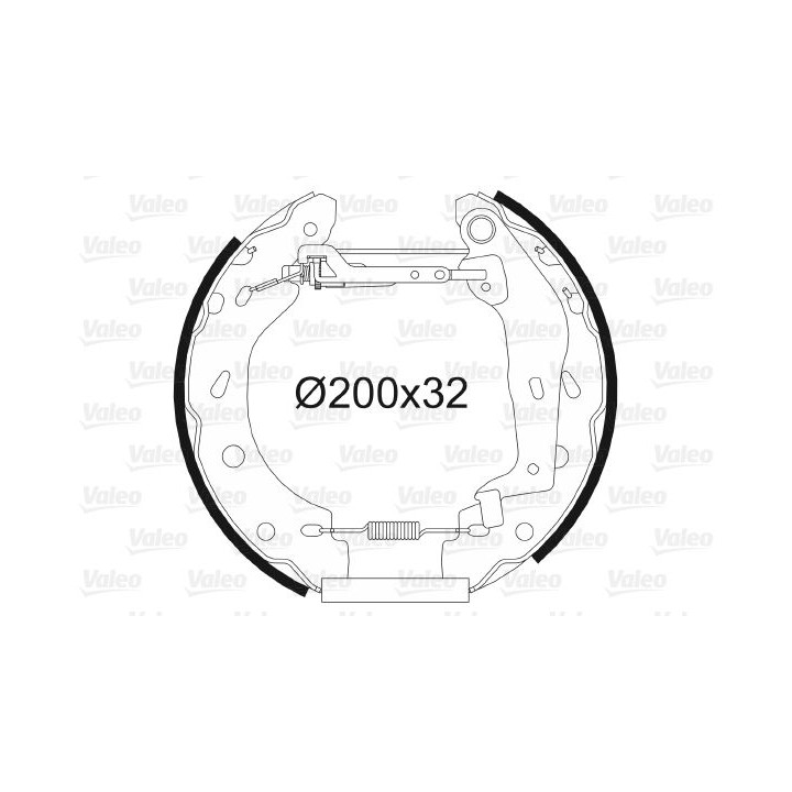Stabdžių trinkelių komplektas VALEO 554763