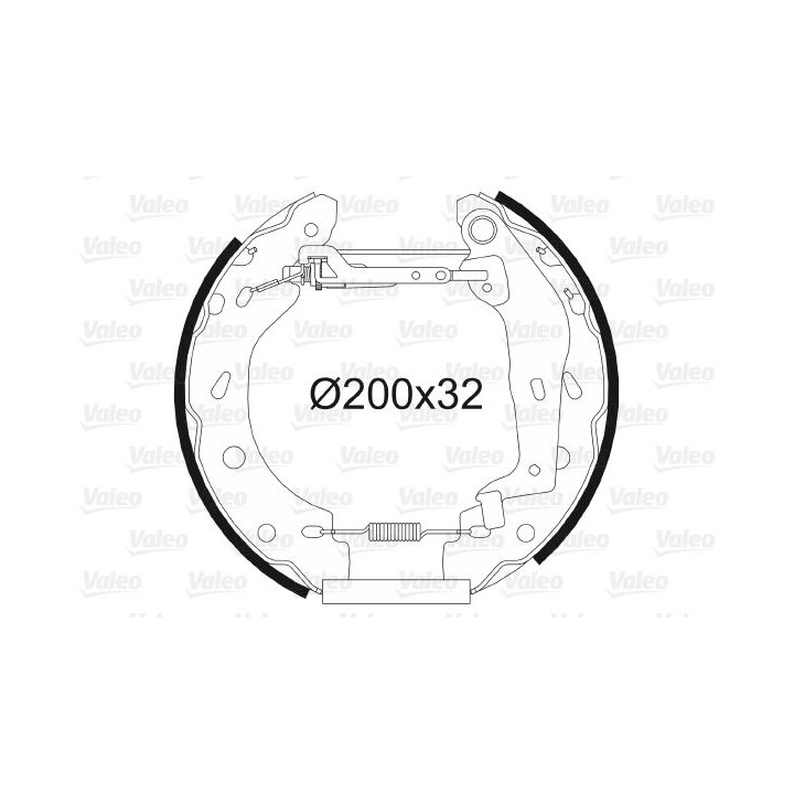 Stabdžių trinkelių komplektas VALEO 554787