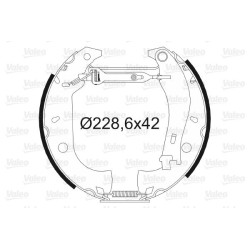 Stabdžių trinkelių komplektas VALEO 554801