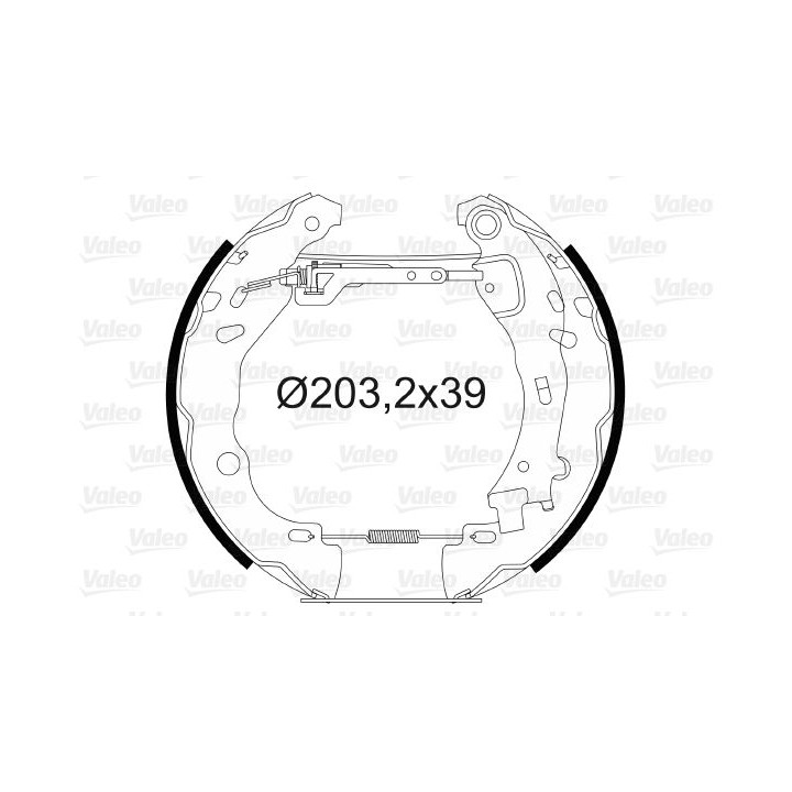 Stabdžių trinkelių komplektas VALEO 554803