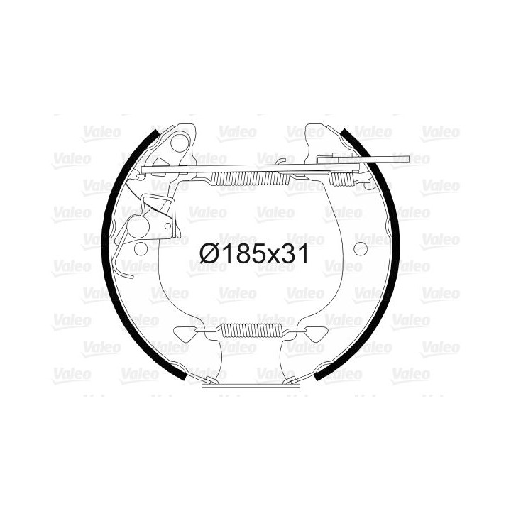 Stabdžių trinkelių komplektas VALEO 554806