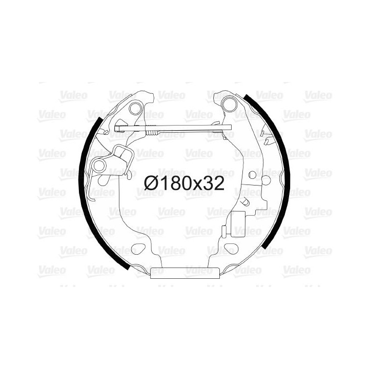 Stabdžių trinkelių komplektas VALEO 554811
