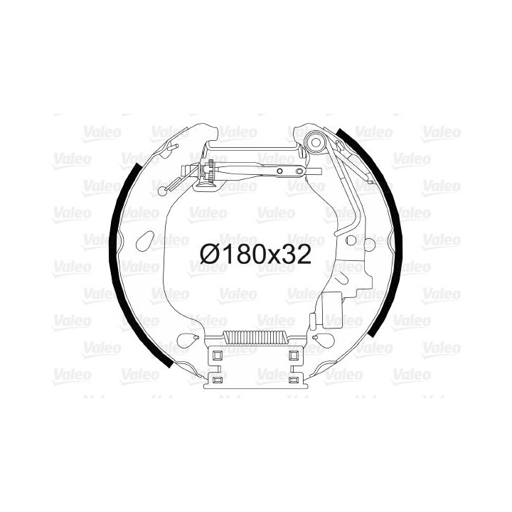 Stabdžių trinkelių komplektas VALEO 554812