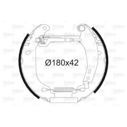 Stabdžių trinkelių komplektas VALEO 554833