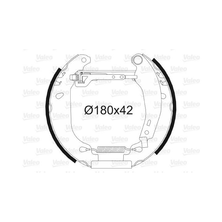 Stabdžių trinkelių komplektas VALEO 554833