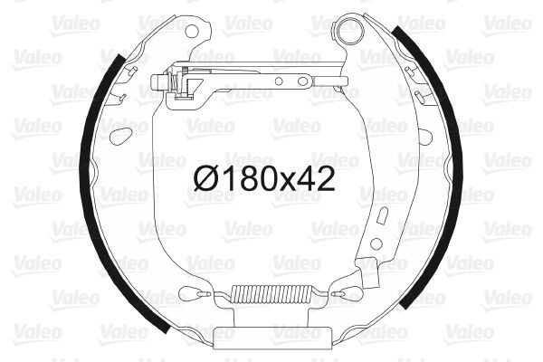 Stabdžių trinkelių komplektas VALEO 554833