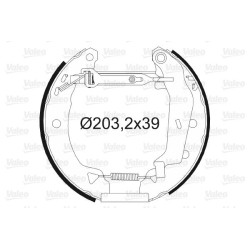 Stabdžių trinkelių komplektas VALEO 554834