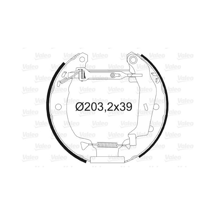 Stabdžių trinkelių komplektas VALEO 554834