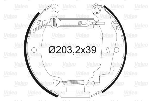 Stabdžių trinkelių komplektas VALEO 554834