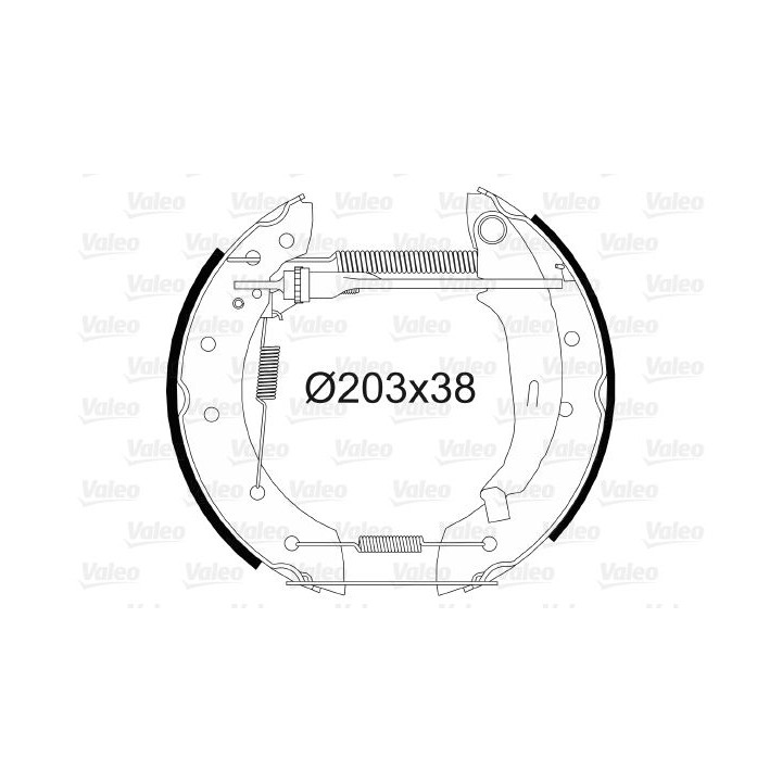 Stabdžių trinkelių komplektas VALEO 554842