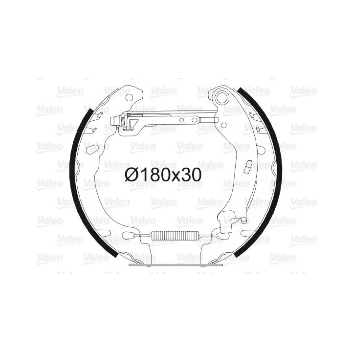 Stabdžių trinkelių komplektas VALEO 554850
