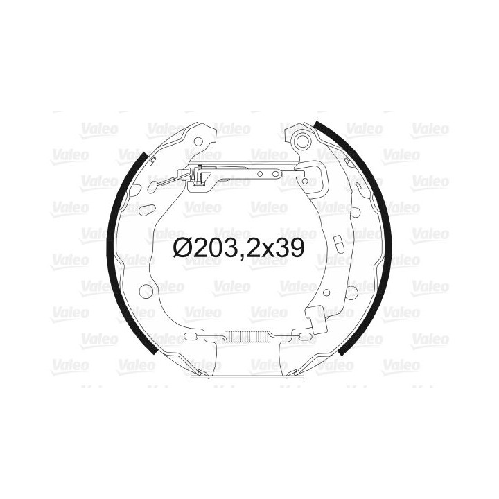 Stabdžių trinkelių komplektas VALEO 554851