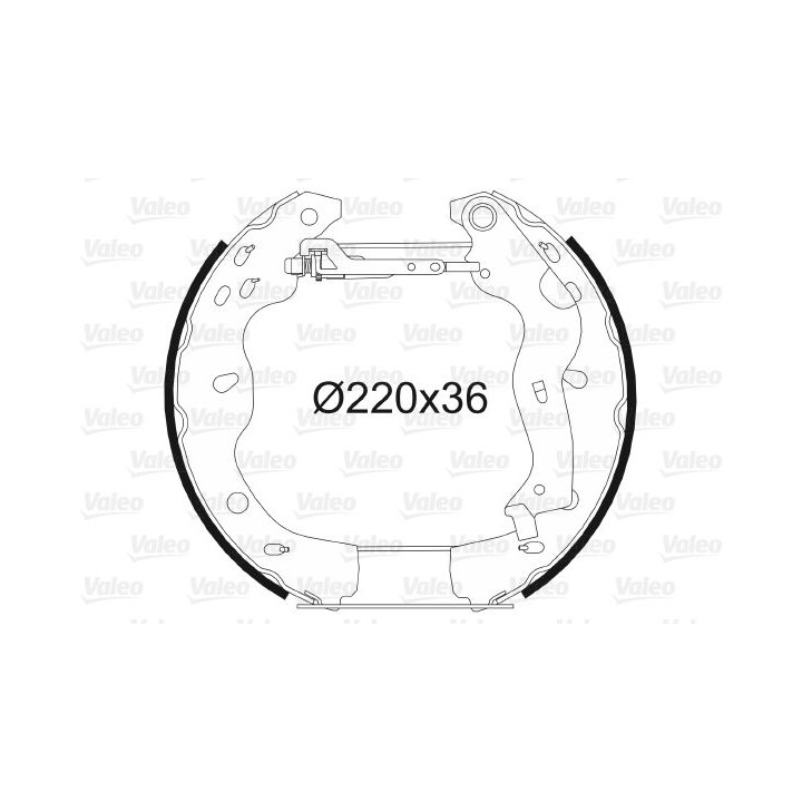 Stabdžių trinkelių komplektas VALEO 554854