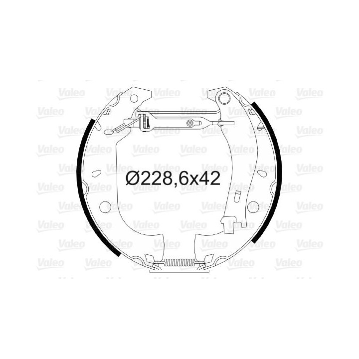 Stabdžių trinkelių komplektas VALEO 554868