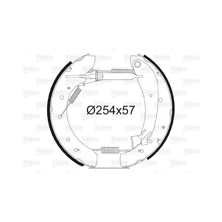 Stabdžių trinkelių komplektas VALEO 554881