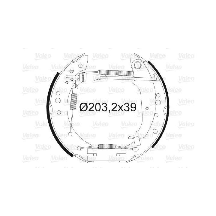 Stabdžių trinkelių komplektas VALEO 554885