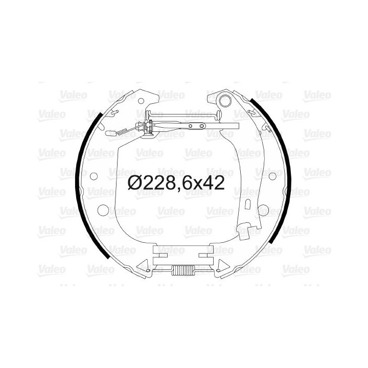 Stabdžių trinkelių komplektas VALEO 554888