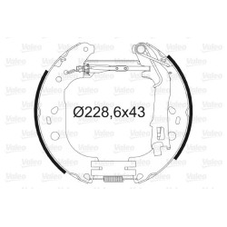 Stabdžių trinkelių komplektas VALEO 554890