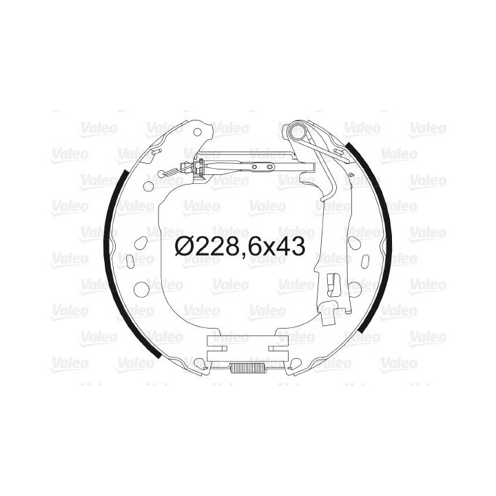 Stabdžių trinkelių komplektas VALEO 554890