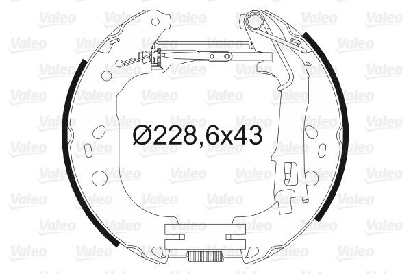 Stabdžių trinkelių komplektas VALEO 554890