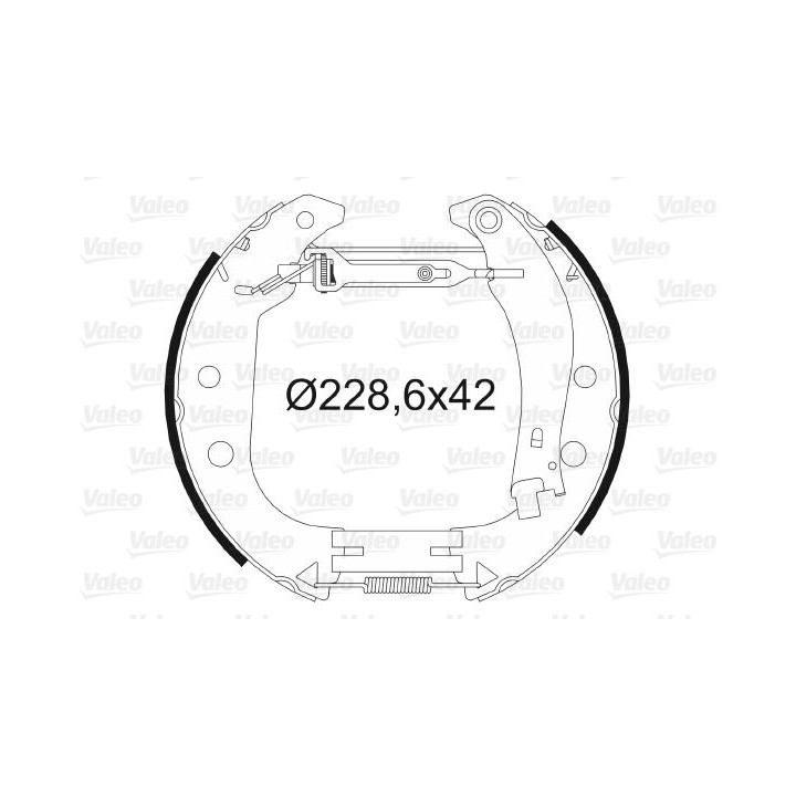 Stabdžių trinkelių komplektas VALEO 554891