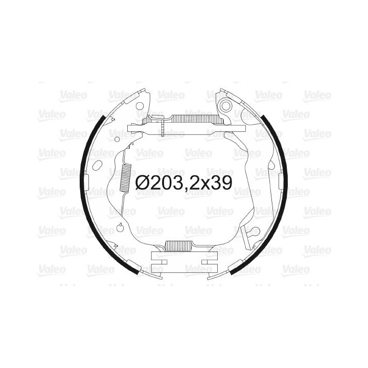 Stabdžių trinkelių komplektas VALEO 554895