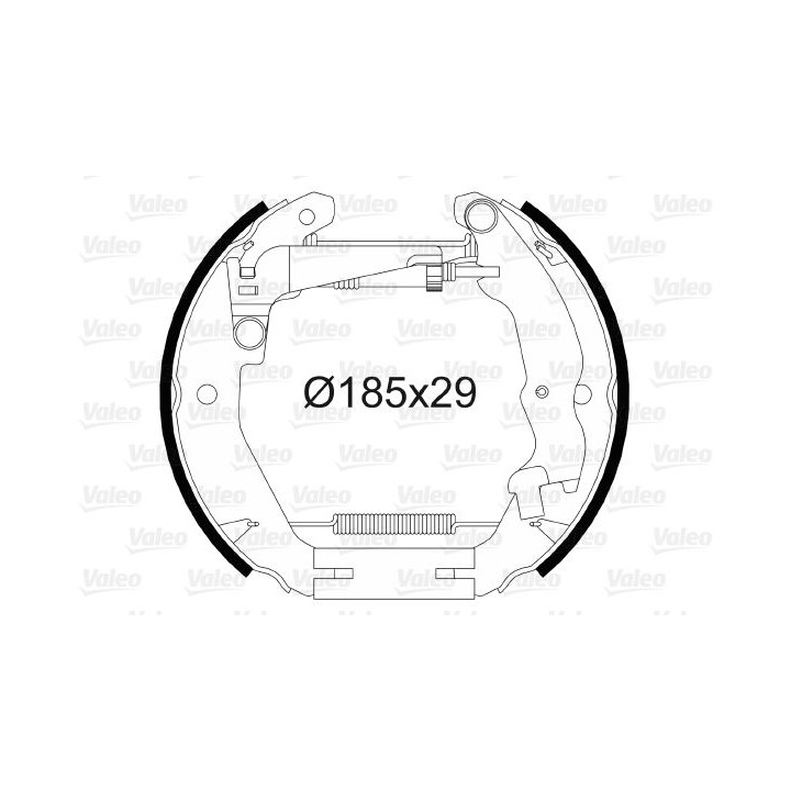 Stabdžių trinkelių komplektas VALEO 554899