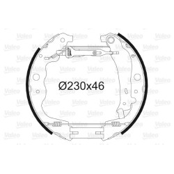 Stabdžių trinkelių komplektas VALEO 554901