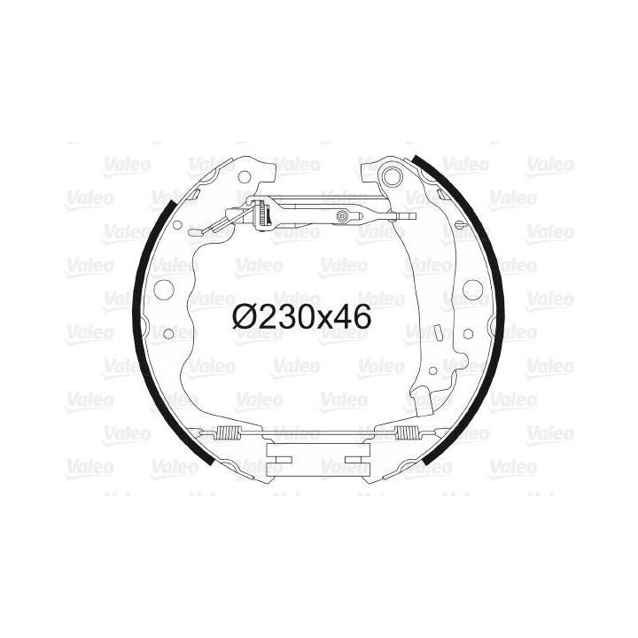 Stabdžių trinkelių komplektas VALEO 554901