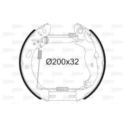 Stabdžių trinkelių komplektas VALEO 554903