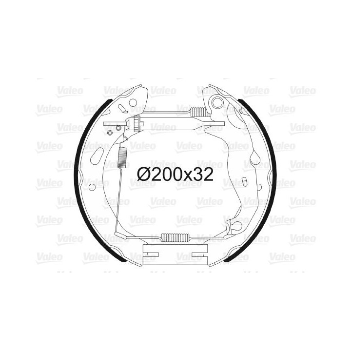 Stabdžių trinkelių komplektas VALEO 554903