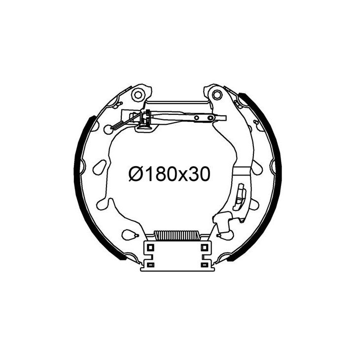 Stabdžių trinkelių komplektas VALEO 554908