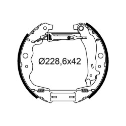 Stabdžių trinkelių komplektas VALEO 554911