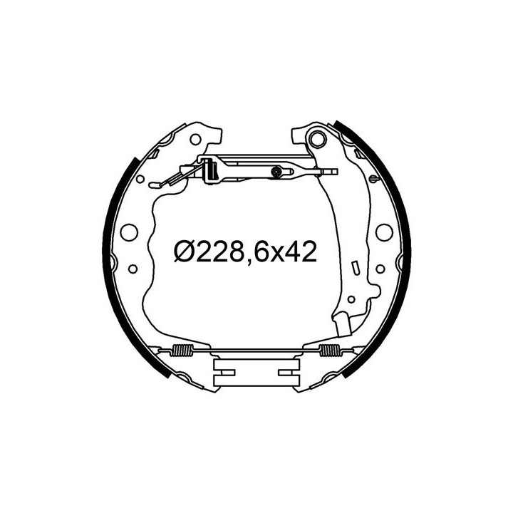 Stabdžių trinkelių komplektas VALEO 554911